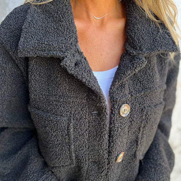 Dion™ - Veste courte en Laine écologique avec revers