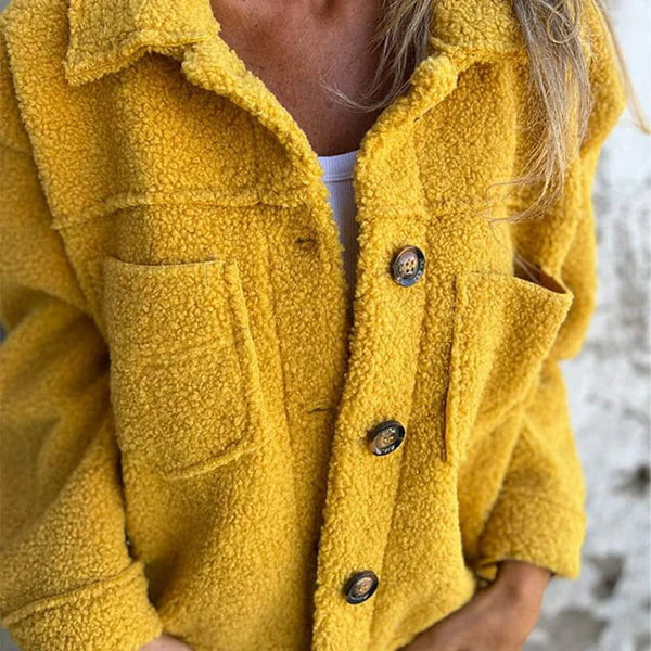 Dion™ - Veste courte en Laine écologique avec revers