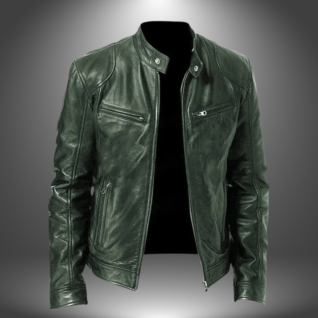 James | Veste en Cuir Artisanale pour Homme