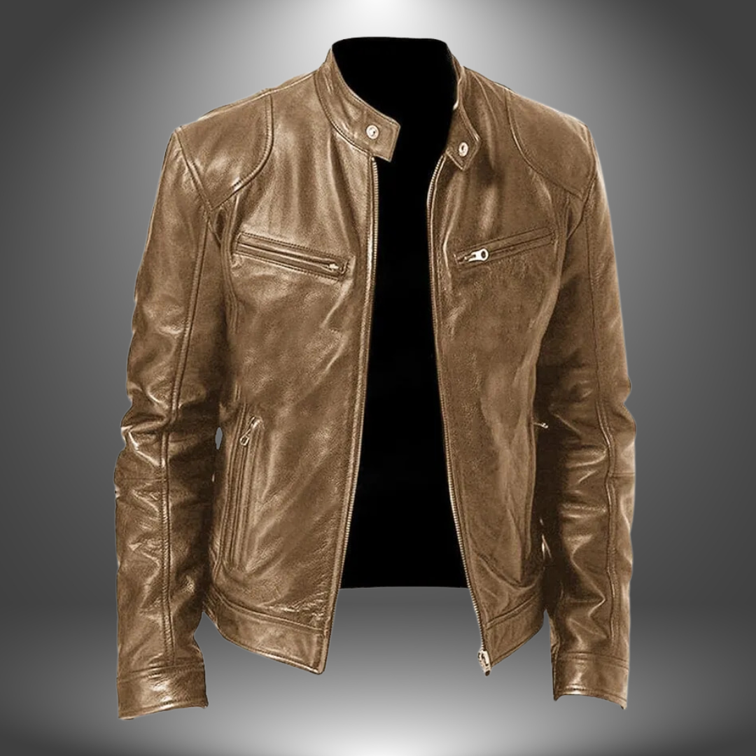 James | Veste en Cuir Artisanale pour Homme