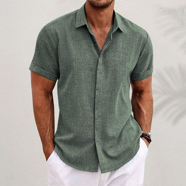Aleandro | Chemise en Lin Classique (1+1 GRATUIT)