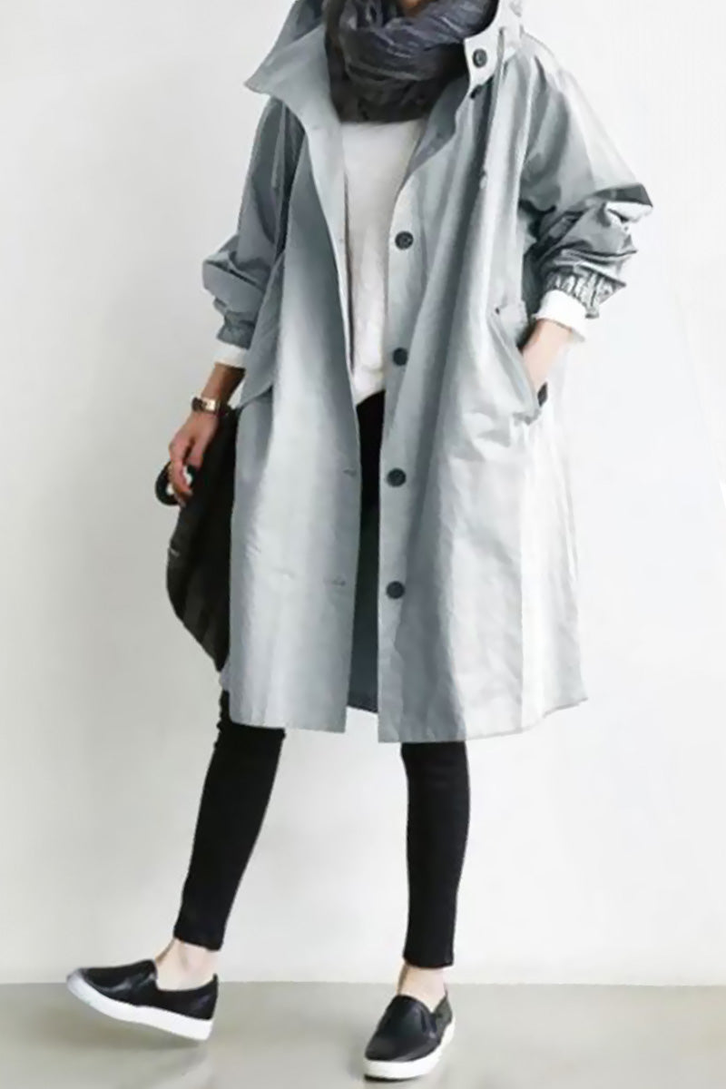 Veste de Pluie Oversize Imperméable avec Capuche