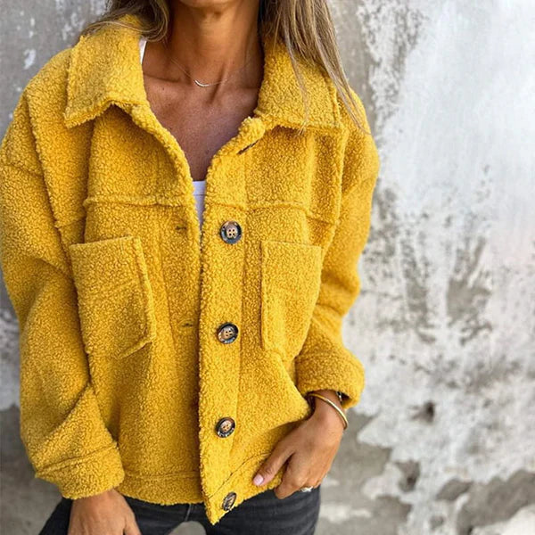 Dion™ -  Veste courte en Laine écologique avec revers