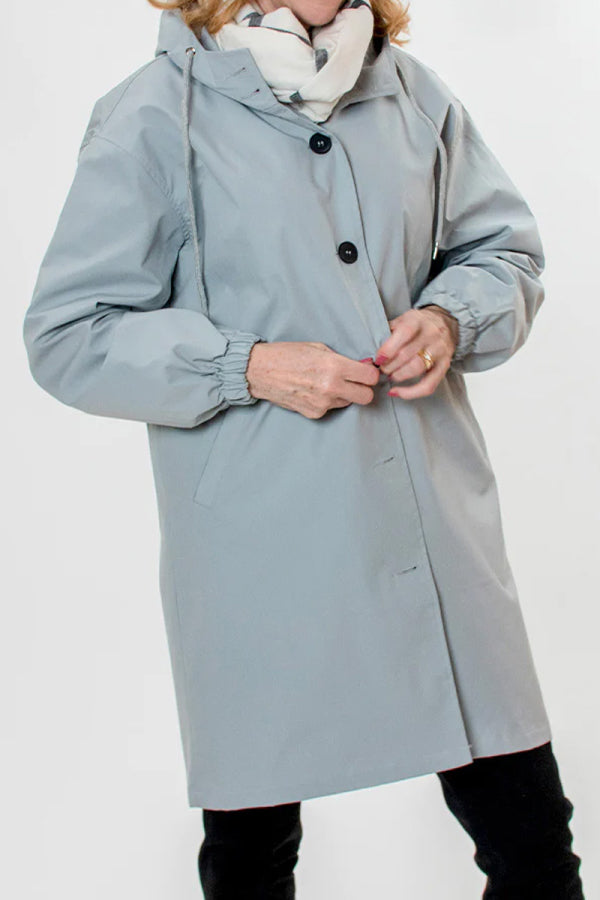Veste de Pluie Oversize Imperméable avec Capuche